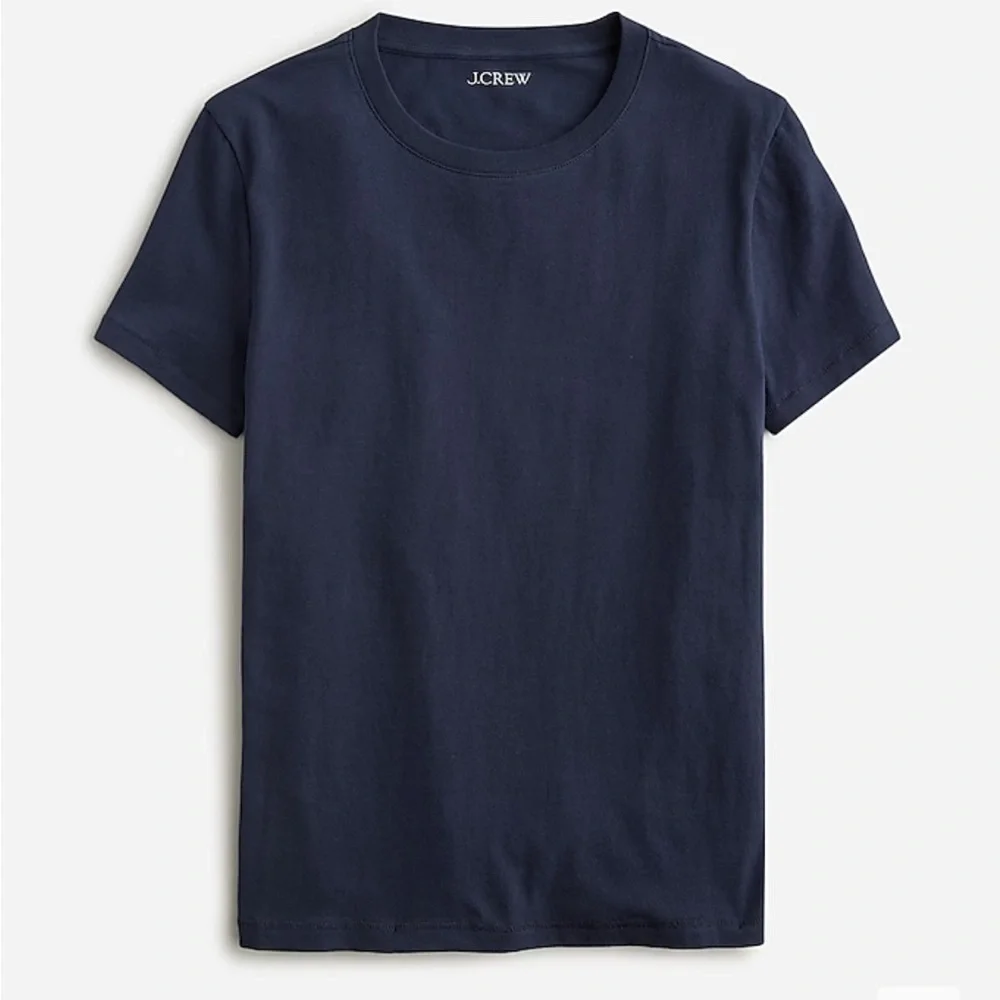 J crew Vintage jersey classic-fit crewneck T-shirt navy blue